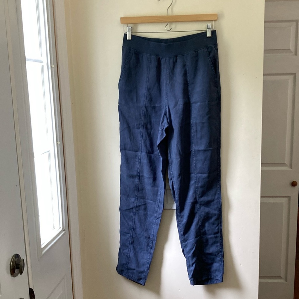 Faherty Organic Cotton Arlie Pant, Navy, small